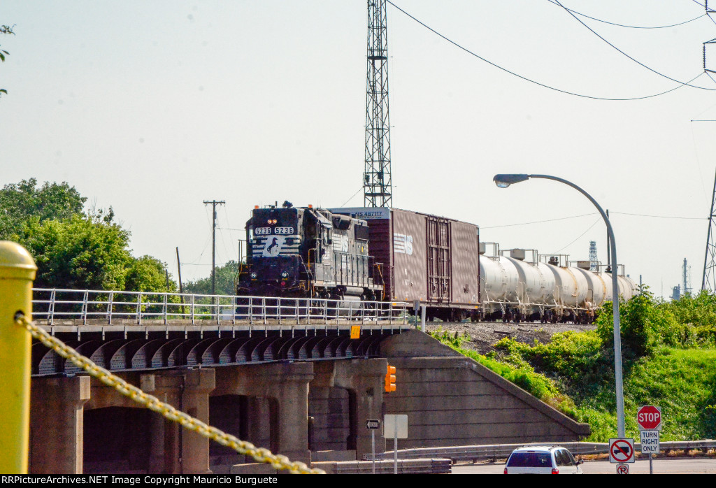 NS GP38-2 High nose Locomotive in the yard